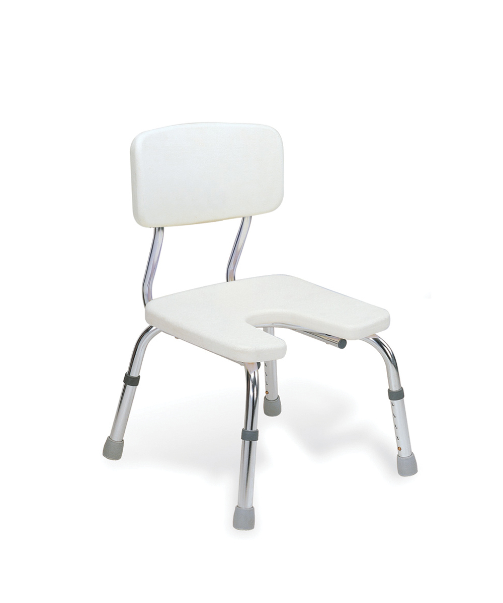 Asiento para ducha aluminio en U