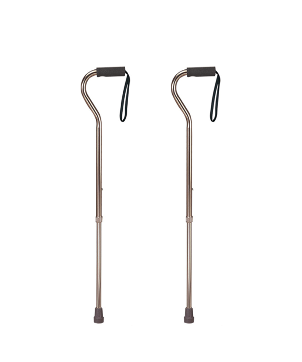 Bastón aluminio regulable cuello de cisne