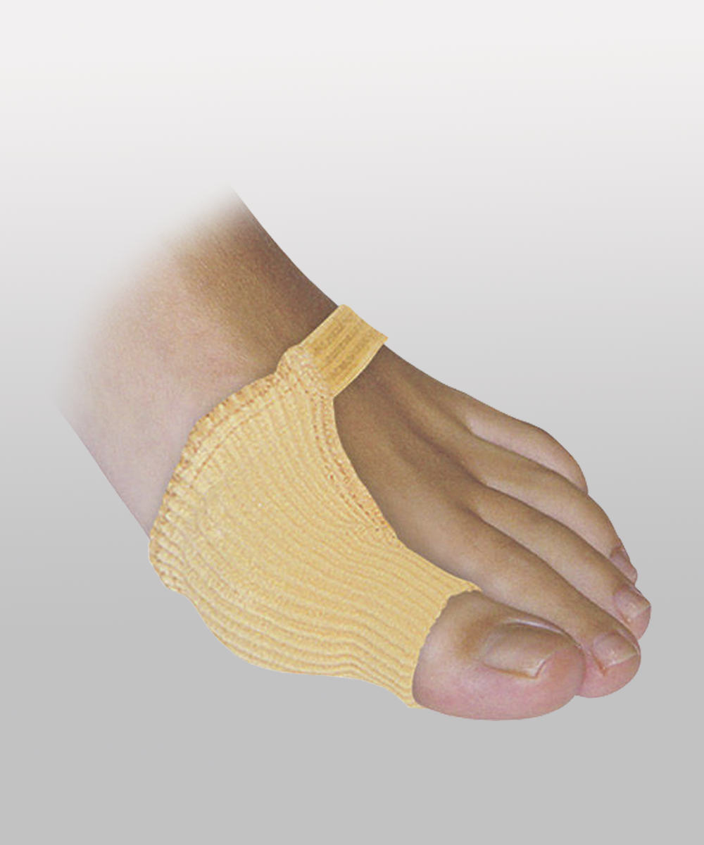 Protector de juanete con tejido