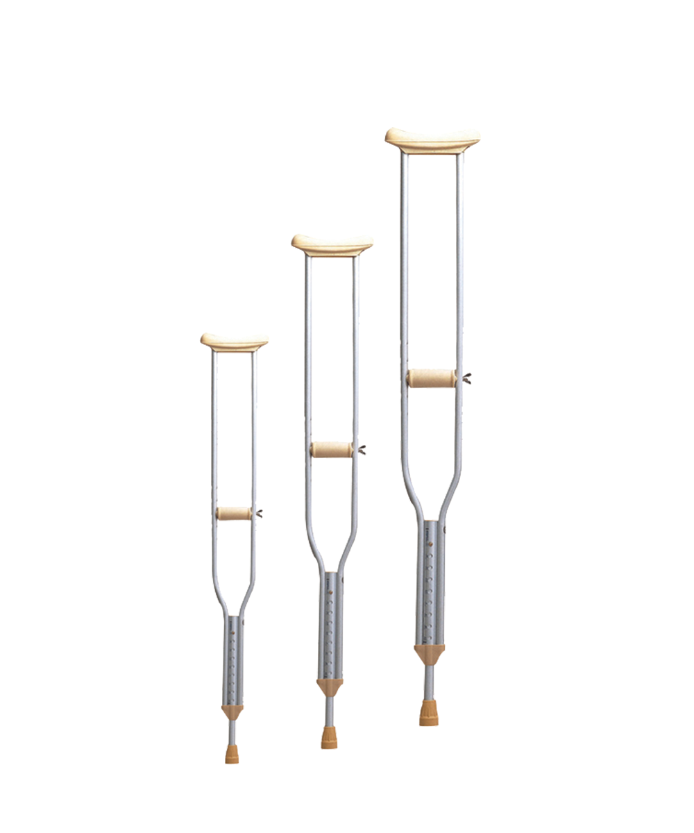 Muleta axilar aluminio