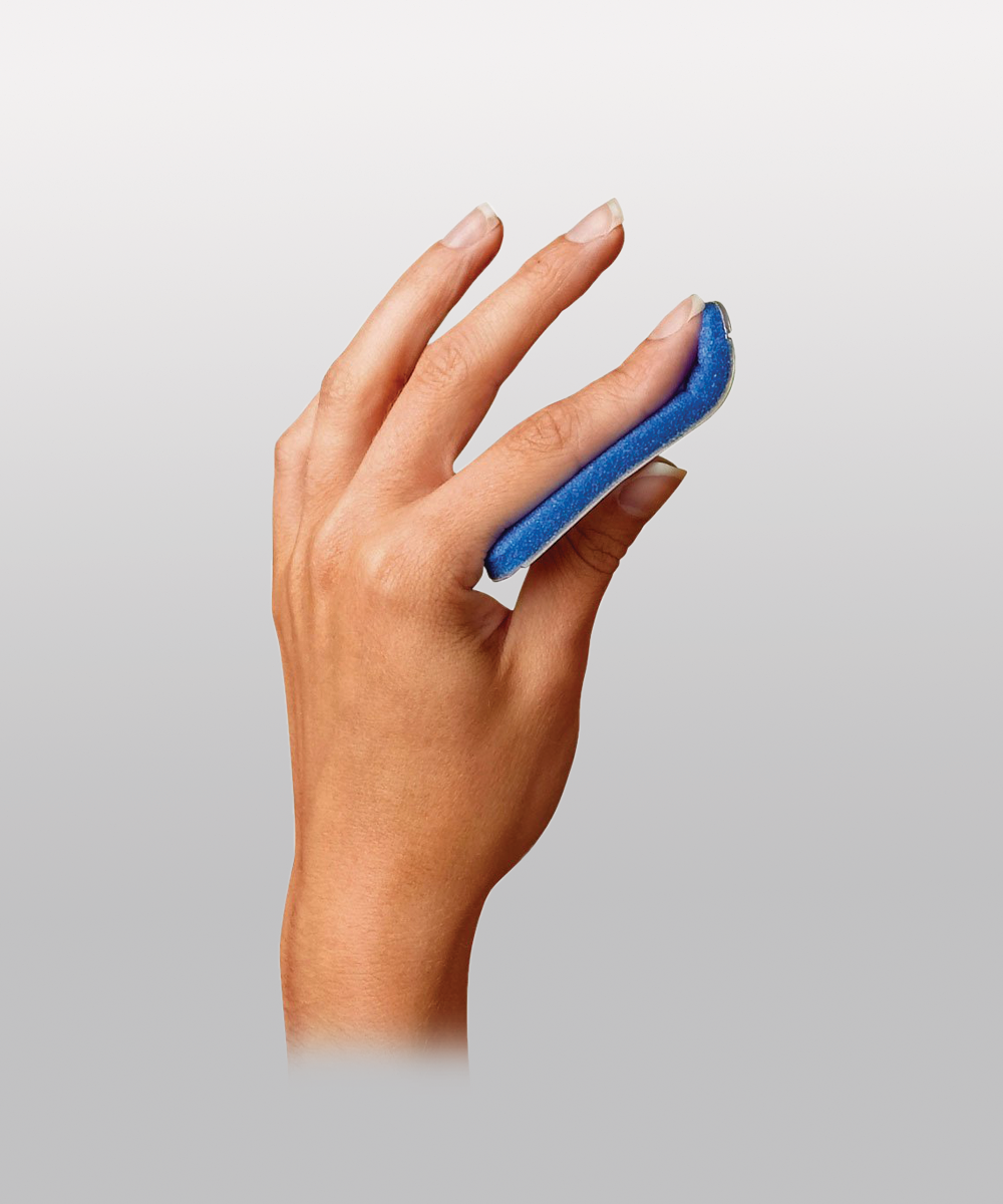 Inmovilizador de dedos curvo